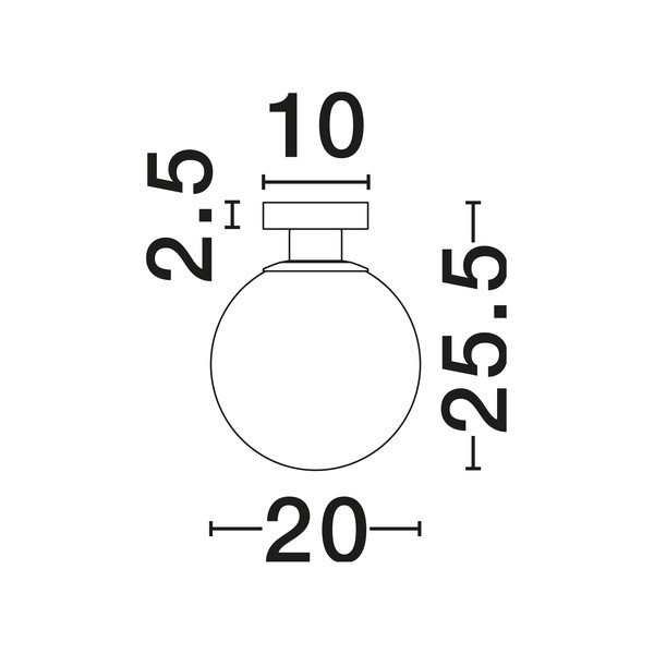 Balta/zelta krāsas stikla griestu lampa Vita – Nova Luce-image-4