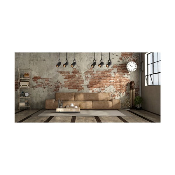 Melna griestu lampa ar metāla abažūru ø 8,5 cm Demir – GTV-image-1