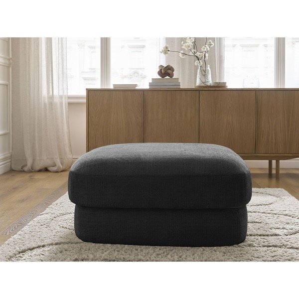 Melns kāju soliņš no šenila auduma Leonore – Bobochic Paris-image-3