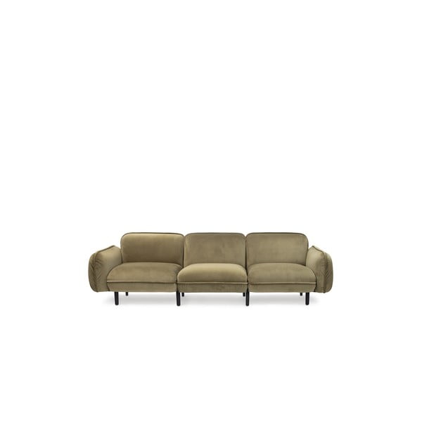 Zaļš samta dīvāns 264 cm Bean – EMKO