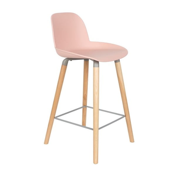 2 rozā bāra krēslu komplekts Zuiver Albert Kuip, sēdekļa augstums 65 cm