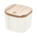 Balta uzglabāšanas kaste ar vāku no paulovnijas koka iDesign Eco, 9 x 9 cm
