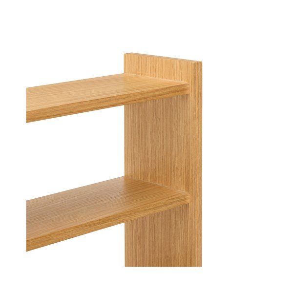 Dabīga toņa daudzlīmeņu sienas plaukts ar ozolkoka imitāciju 85 cm Kant – Hübsch-image-4
