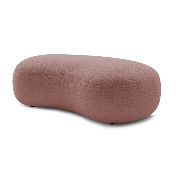 Rozā buklē auduma pufs Saint-Germain – Bobochic Paris-image-3