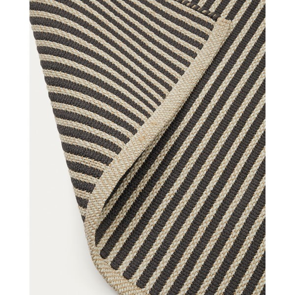 Melns/bēšs āra paklājs 160x230 cm Satanca – Kave Home-image-2