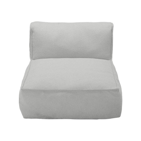 Gaiši pelēks (vidējā moduļa) modulārais dārza dīvāns no buklē auduma Grow – Blomus