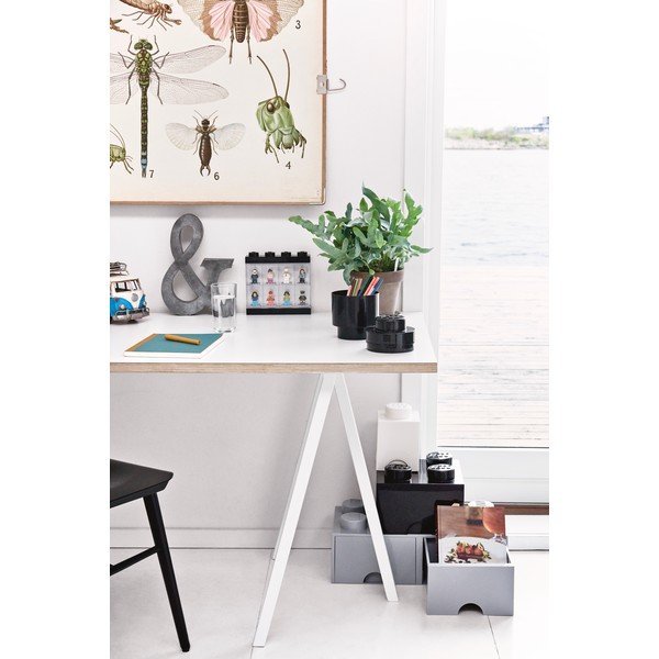 Pelēka kvadrātveida glabāšanas kaste LEGO®-image-1