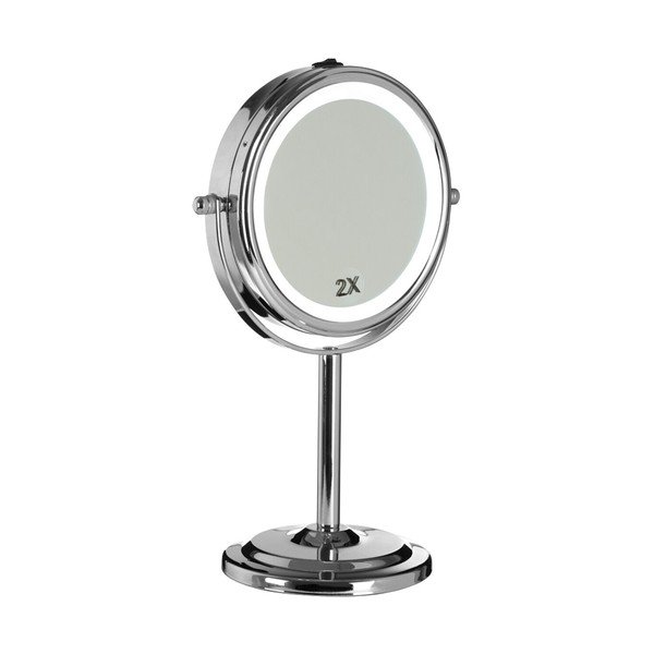 Kosmētikas spogulis ar gaismu/palielināmais (ar 2x palielinājumu) ø 15 cm Cassini – Premier Housewares-image-2
