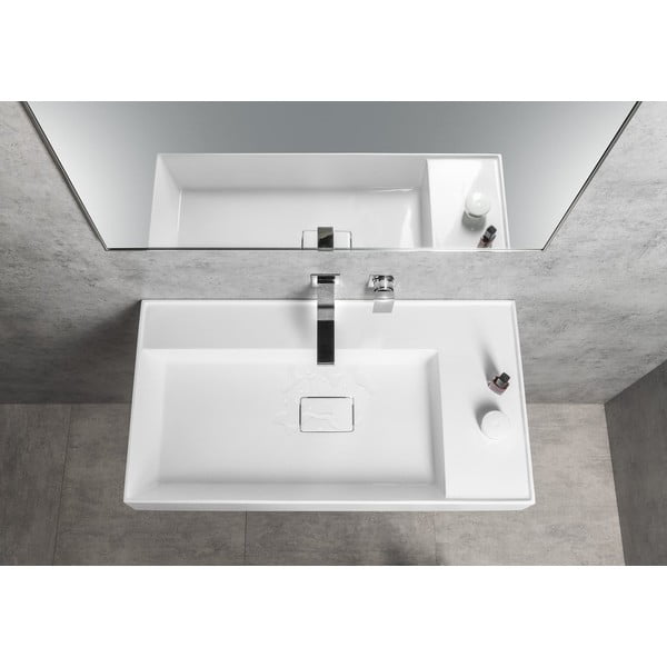 Matēti melns iebūvēts jaucējkrāns izlietnei (ar 1 izvadu) Latus – Sapho-image-3