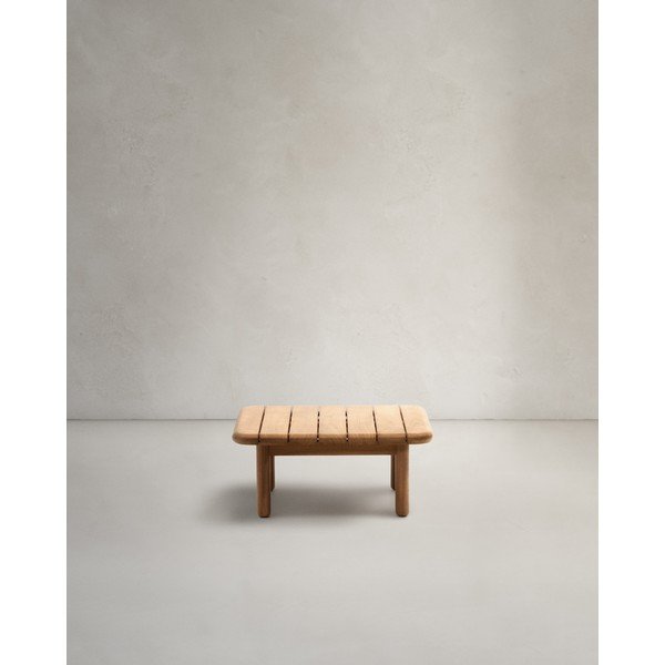 Tīkkoka masīvkoka dārza kafijas galdiņš 70x70 cm Turqueta – Kave Home-image-4