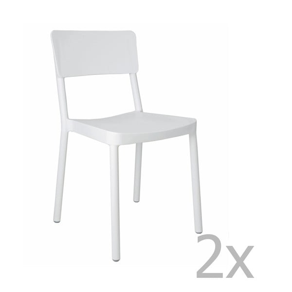 2 baltu dārza krēslu komplekts Resol Lisboa