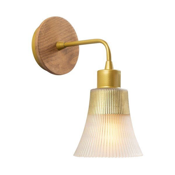 Zelta krāsas sienas lampa Foca – Opviq lights-image-1