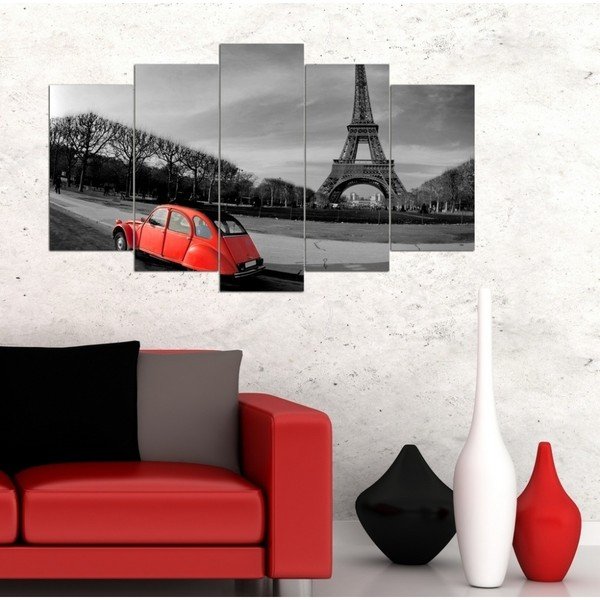 Daudzdaļīgs 3D Art Romantic Eiffel, 102 x 60 cm-image-1