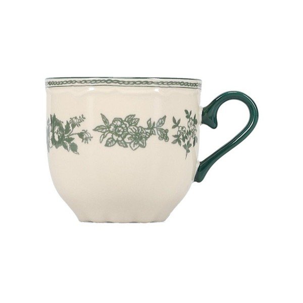 Zaļa/ziloņkaula krāsas porcelāna tasīte 215 ml Cyril – S|P Collection