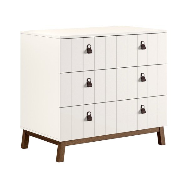 Bēšs pārtinamais galds ar pārtinamo galdiņu 98,5x94x57 cm Sezane – Vipack-image-4