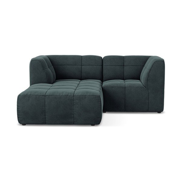 Zils samta stūra dīvāns (ar kreiso stūri/ar zvilni) Aloha – Makamii