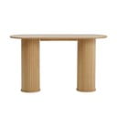 Dabīga toņa konsoles galds 40x130 cm Nola – Unique Furniture