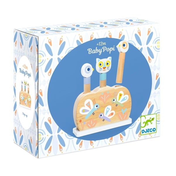 Koka rotaļlieta ar lecošiem dzīvniekiem Djeco-image-1