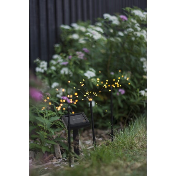 LED zemē spraužami āra gaismekļi ar saules baterijām (3 gab.) (augstums 40 cm) Firework  – Star Trading-image-4