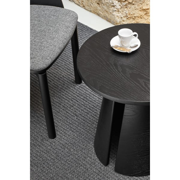 Melns sānu galdiņš Teulat Cep, ø 50 cm-image-2