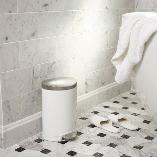 Vannas istabas grozs simplehuman 10 l, balts-image-1