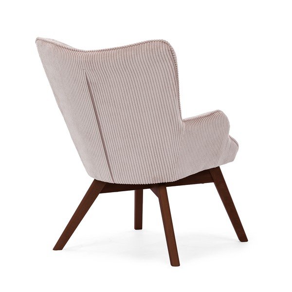 Gaiši rozā velveta atpūtas krēsls Niko – Ropez-image-3