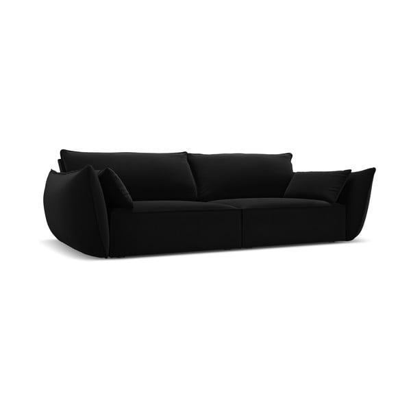 Melns samta dīvāns 208 cm Vanda – Mazzini Sofas-image-2