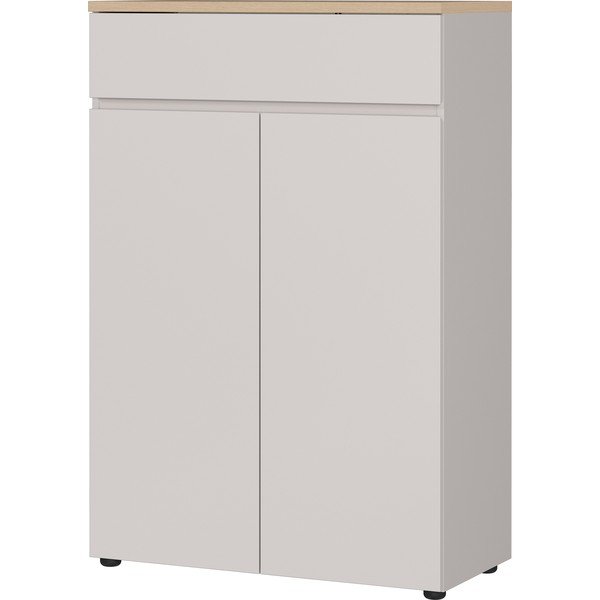 Krēmkrāsas matēta kumode 80x120x40 cm Lissabon – Germania