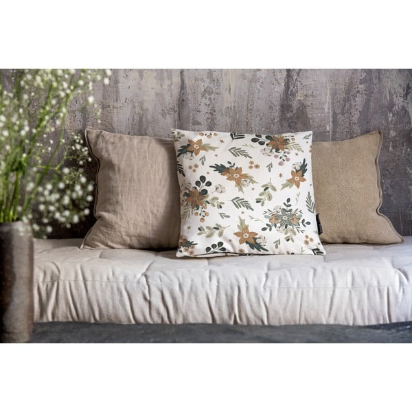 Spilvendrāna ar Ziemassvētku motīvu 45x45 cm Festive Flowers – Butter Kings-image-1