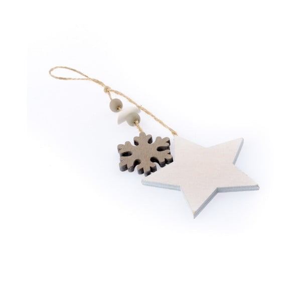 Piekaramais Ziemassvētku rotājums zvaigznes un sniegpārslas formā Dakls Marianne