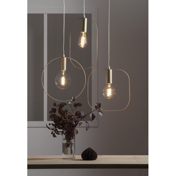 Zelta krāsas piekaramā lampa Shape – Star Trading-image-2