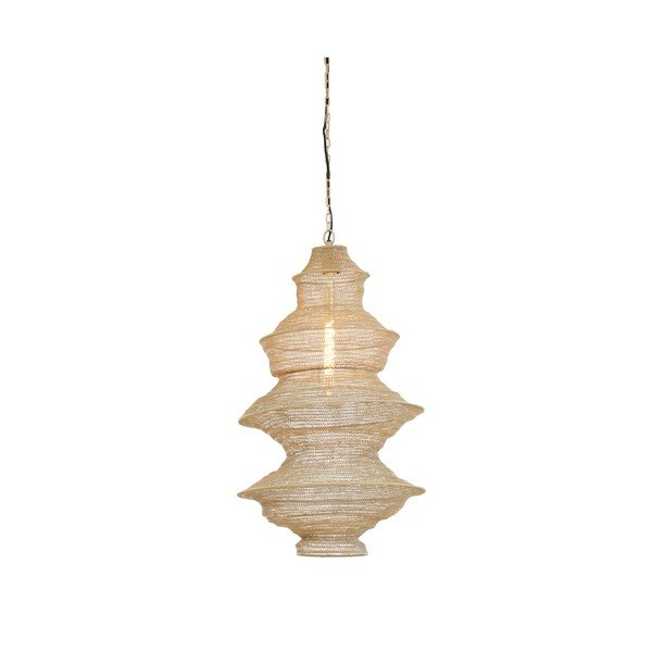 Bēša metāla piekaramā lampa Nakisha – Light & Living-image-2