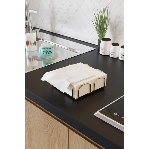 Salvešu turētājs zelta krāsā Kare – Mioli Decor-image-2