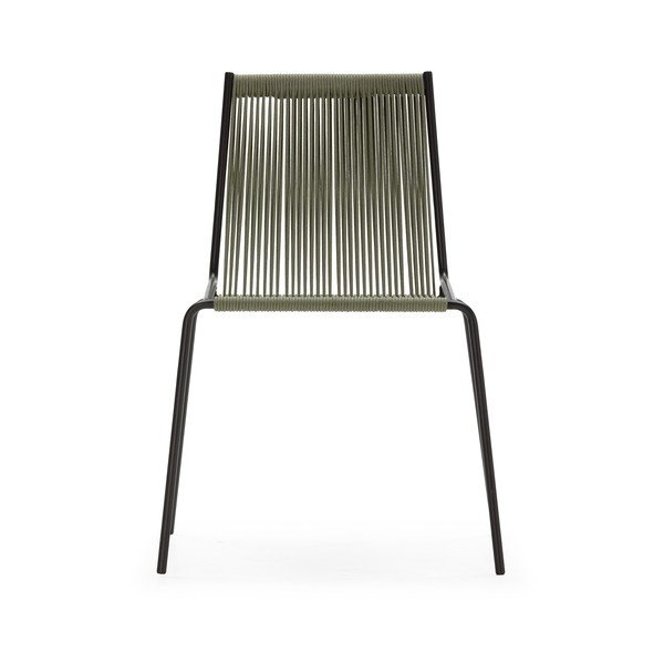 Zaļi metāla pusdienu krēsli saliekami vieni uz otra (2 gab.) Emily – Marckeric-image-3