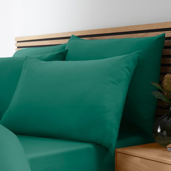 Zilganzaļa divguļamā gultas veļa 230x220 cm So Soft Non-Iron – Catherine Lansfield-image-3