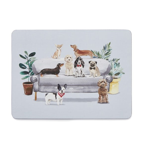 Korķa paliktņi (4 gab.) 21,5x29 cm Curious Dogs – Cooksmart ®