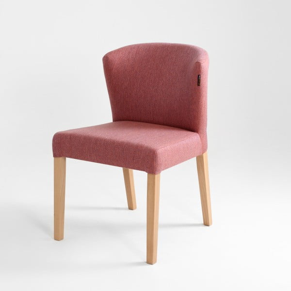 Rozā krēsls ar dabīgām kājām Custom Form Harvard