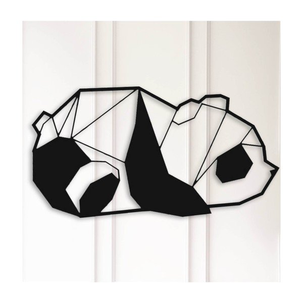 Melna sienas apdare Panda