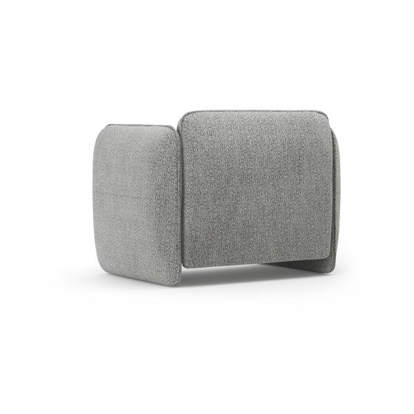 Gaiši pelēks atpūtas krēsls no šenila auduma Georgia – Micadoni -image-3