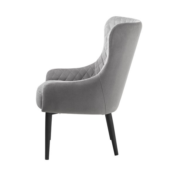 Gaiši pelēks samta atpūtas krēsls Ottowa – Unique Furniture-image-3