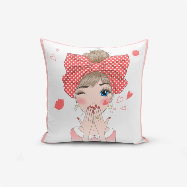 Spilvendrāna Minimalist Cushion Covers Cute Girl, 45 x 45 cm