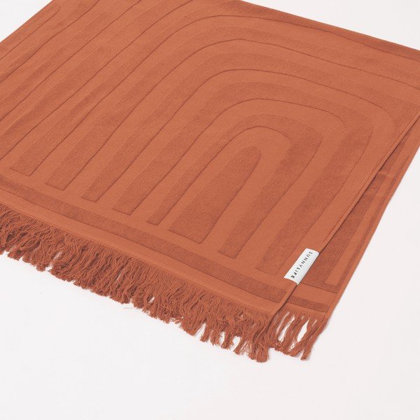Oranžs kokvilnas pludmales dvielis Sunnylife Luxe, 160 x 90 cm-image-2