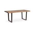 Ēdamgalds ar akācijas koka galda virsmu 90x180 cm Elmer – Bizzotto