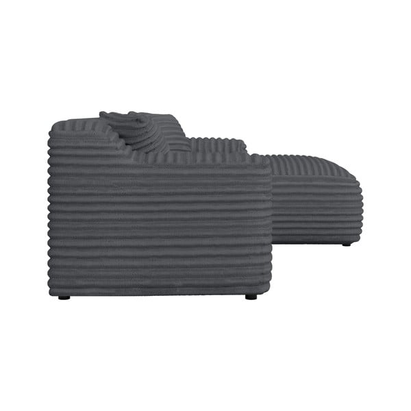 Tumši pelēks velveta stūra dīvāns (ar labo stūri/ar zvilni) Martin – Ropez-image-3