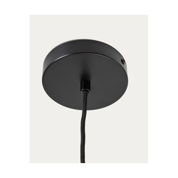 Sarkana piekaramā lampa ar keramikas abažūru Drava – Kave Home-image-4