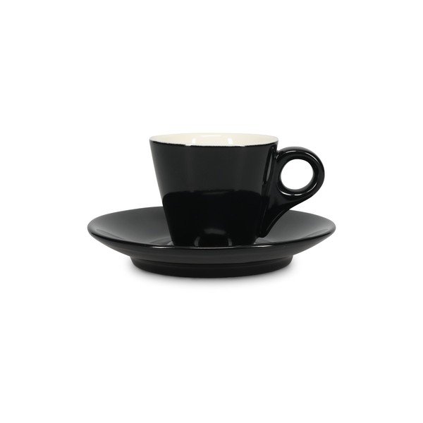 Melna espreso porcelāna tasīte 80 ml Barista – BonBistro-image-3