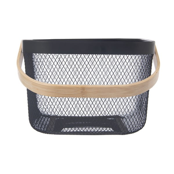 Stiepļu metāla uzglabāšanas grozs 24,5x24,5x30 cm Radka – Orion-image-3