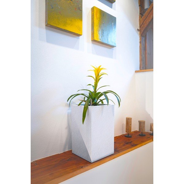 Pašlaistošs puķu pods no pārstrādātas plastmasas Cubico Stone – Flower Lover-image-2