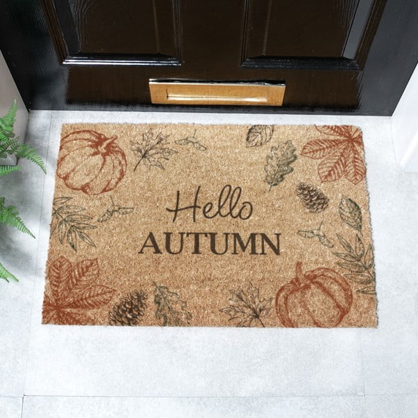 Kokosšķiedras kājslauķis 40x60 cm Hello Autumn – Artsy Doormats-image-2