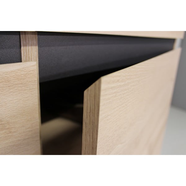 Apavu skapis ar soliņu un dižskābarža koka imitāciju Lissabon – Germania-image-1